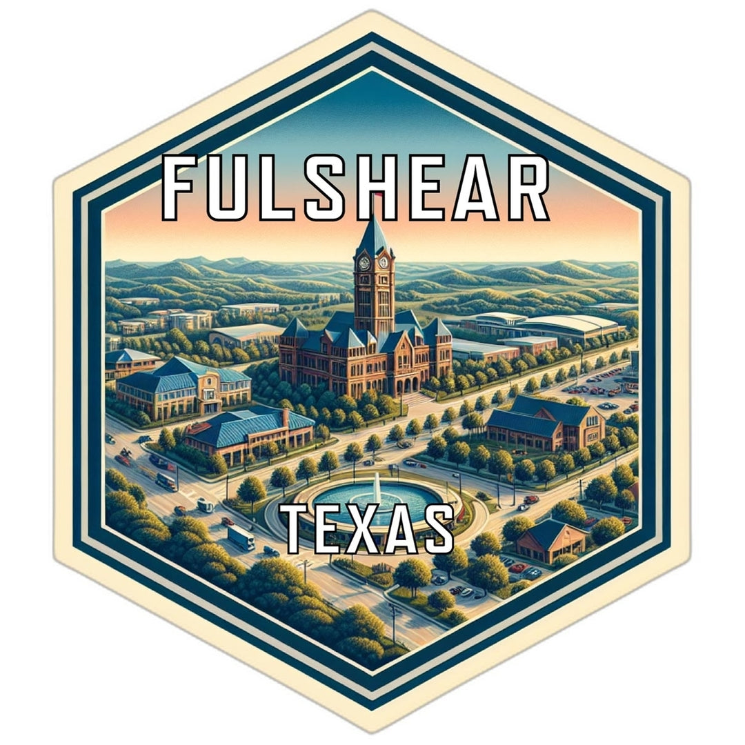 Fulshear Texas Travel Destination Souvenir Vinyl Decal Sticker Image 1