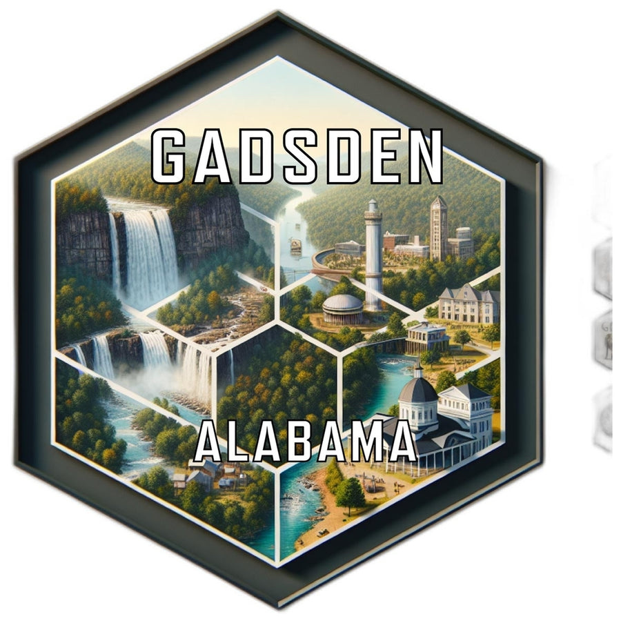 Gadsden Alabama Travel Destination Souvenir Vinyl Decal Sticker Image 1