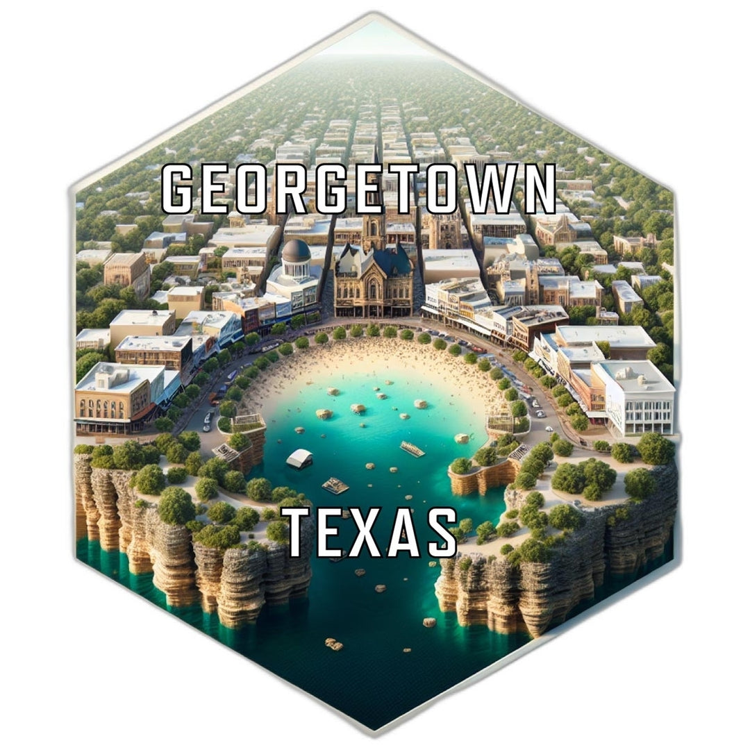 Georgetown Texas Travel Destination Souvenir Vinyl Decal Sticker Image 1