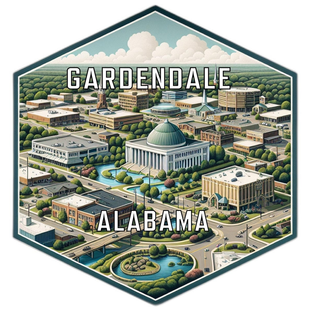 Gardendale Alabama Travel Destination Souvenir Vinyl Decal Sticker Image 1