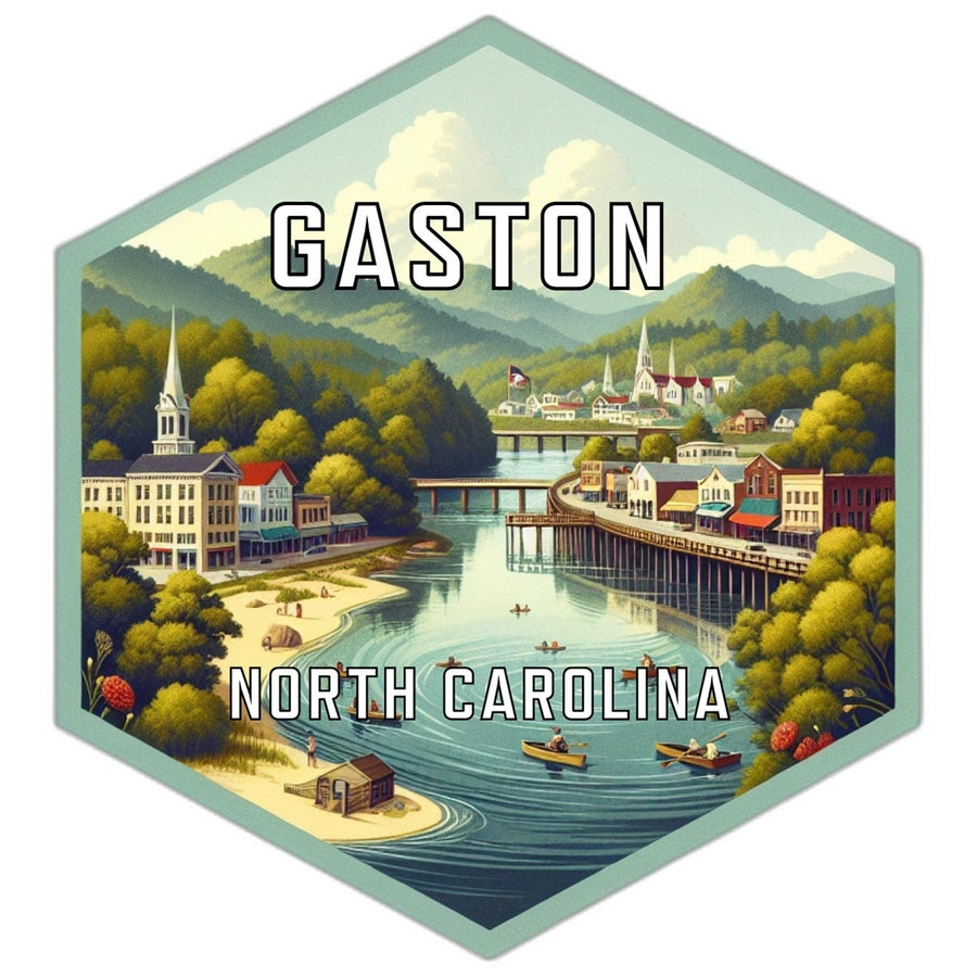 Gaston North Carolina Travel Destination Souvenir Vinyl Decal Sticker Image 1