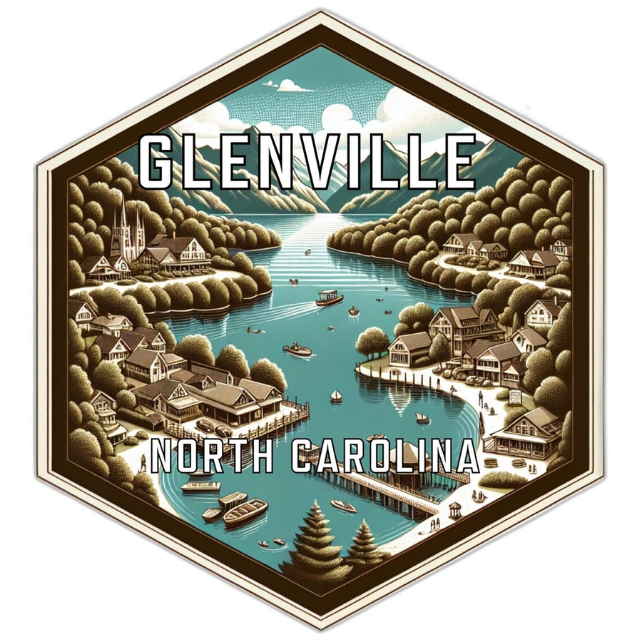 Glenville North Carolina Travel Destination Souvenir Vinyl Decal Sticker Image 1