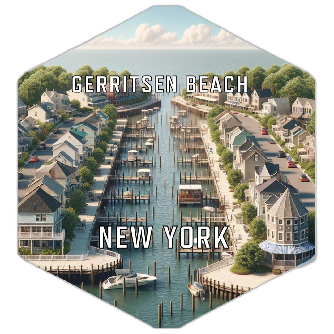 Gerritsen Beach York Travel Destination Souvenir Vinyl Decal Sticker Image 1