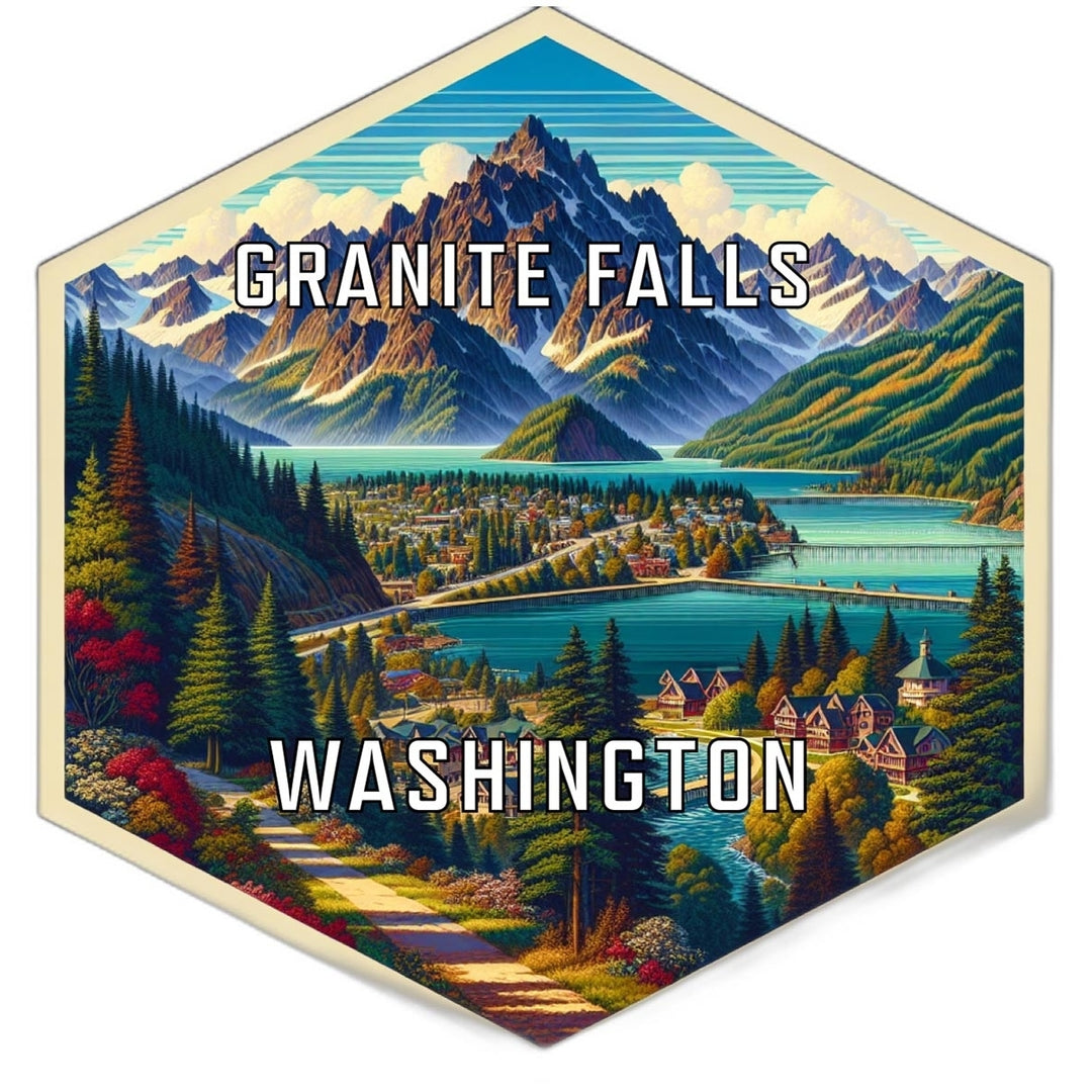 Granite Falls Washington Travel Destination Souvenir Vinyl Decal Sticker Image 1