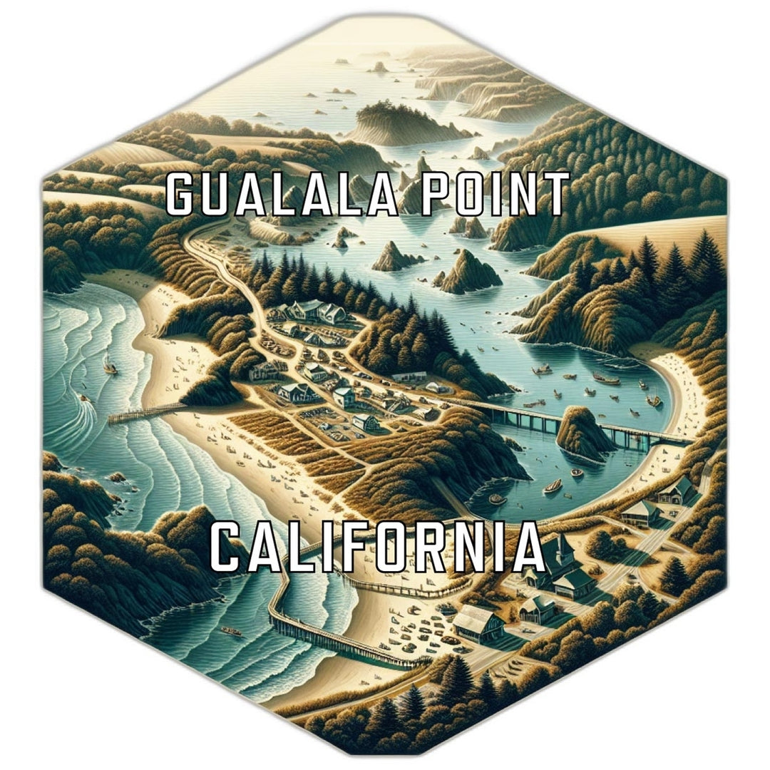 Gualala Point California Travel Destination Souvenir Vinyl Decal Sticker Image 1