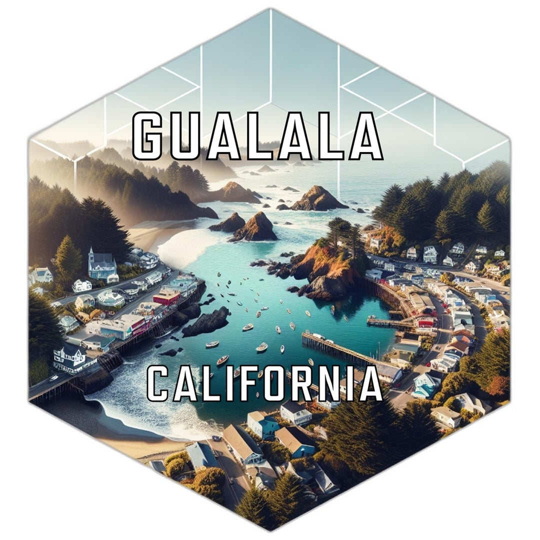 Gualala California Travel Destination Souvenir Vinyl Decal Sticker Image 1