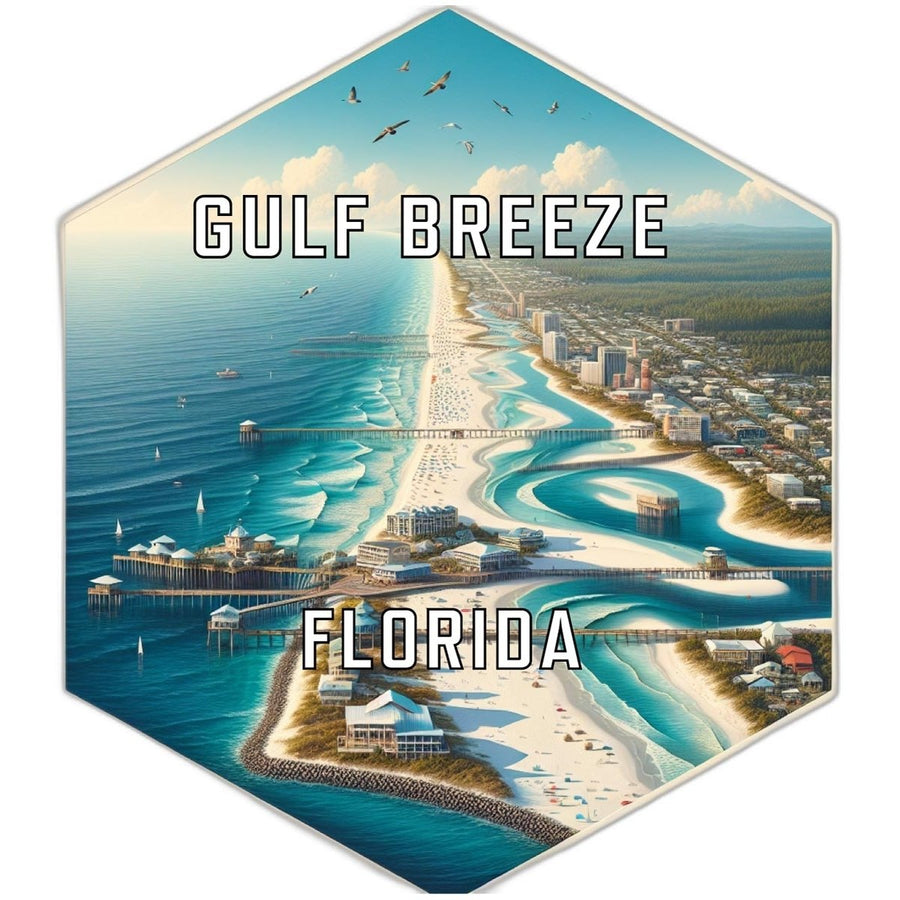 Gulf Breeze Florida Travel Destination Souvenir Vinyl Decal Sticker Image 1