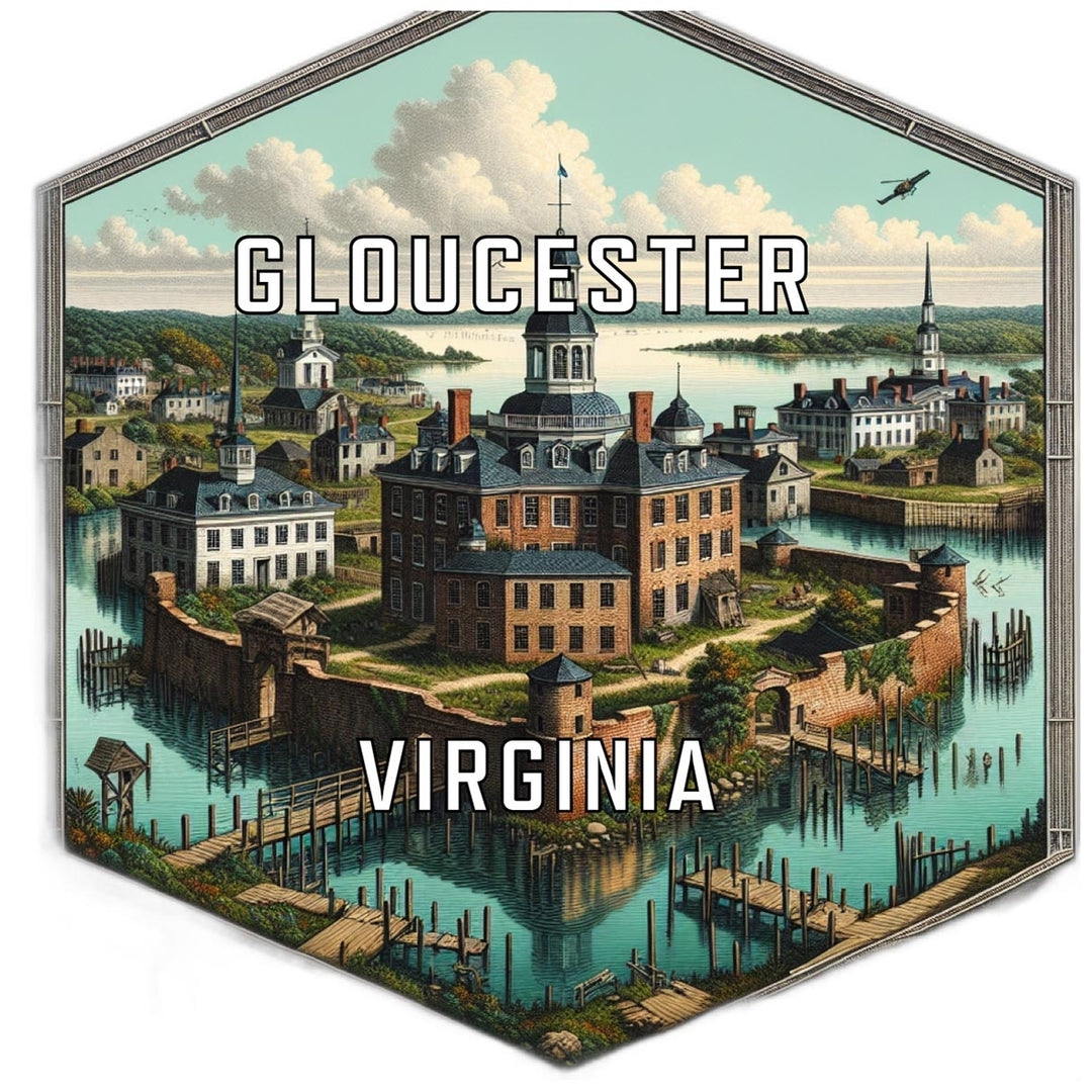 Gloucester Virginia Travel Destination Souvenir Vinyl Decal Sticker Image 1