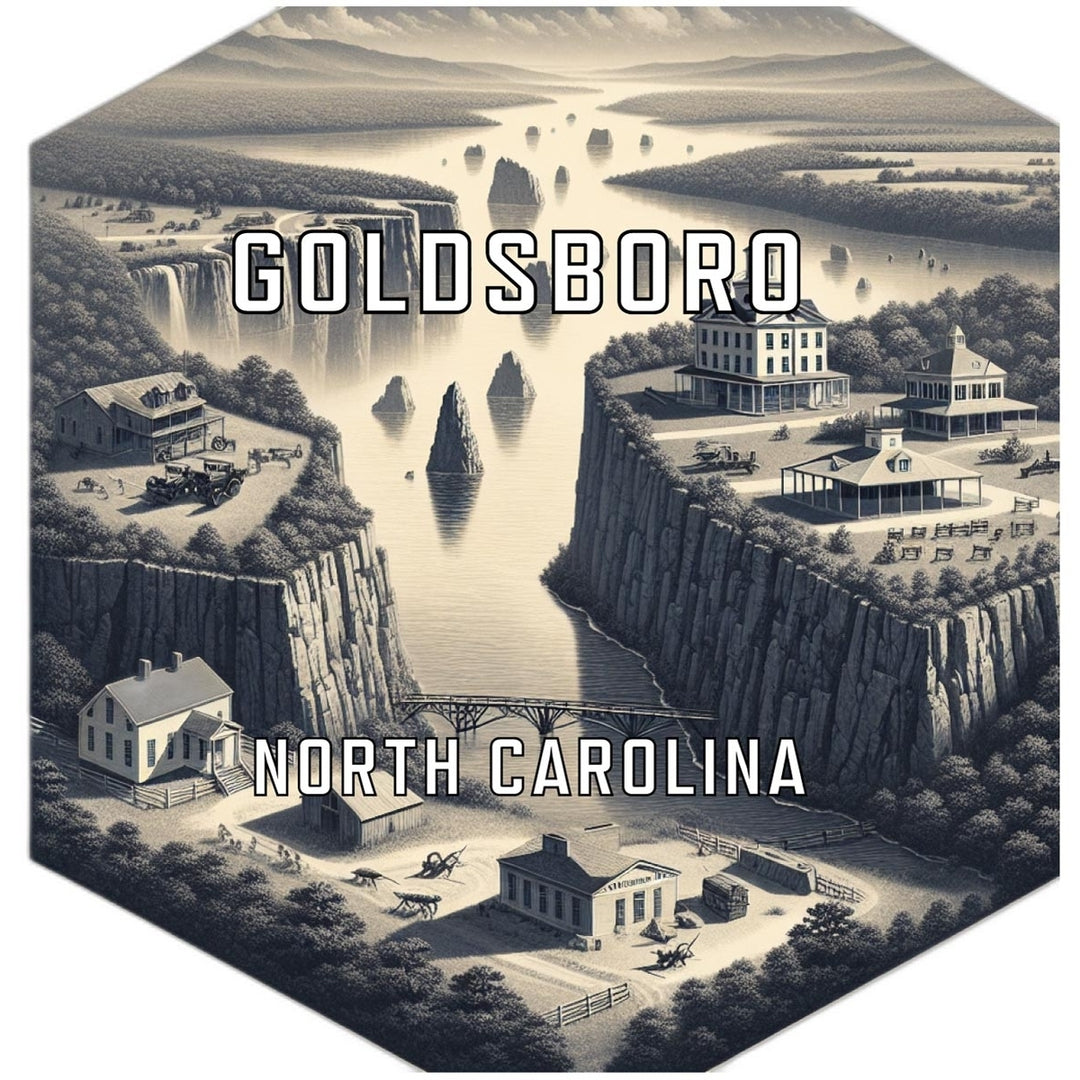 Goldsboro North Carolina Travel Destination Souvenir Vinyl Decal Sticker Image 1