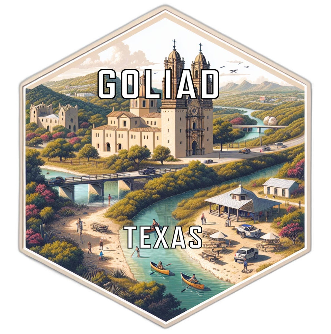 Goliad Texas Travel Destination Souvenir Vinyl Decal Sticker Image 1