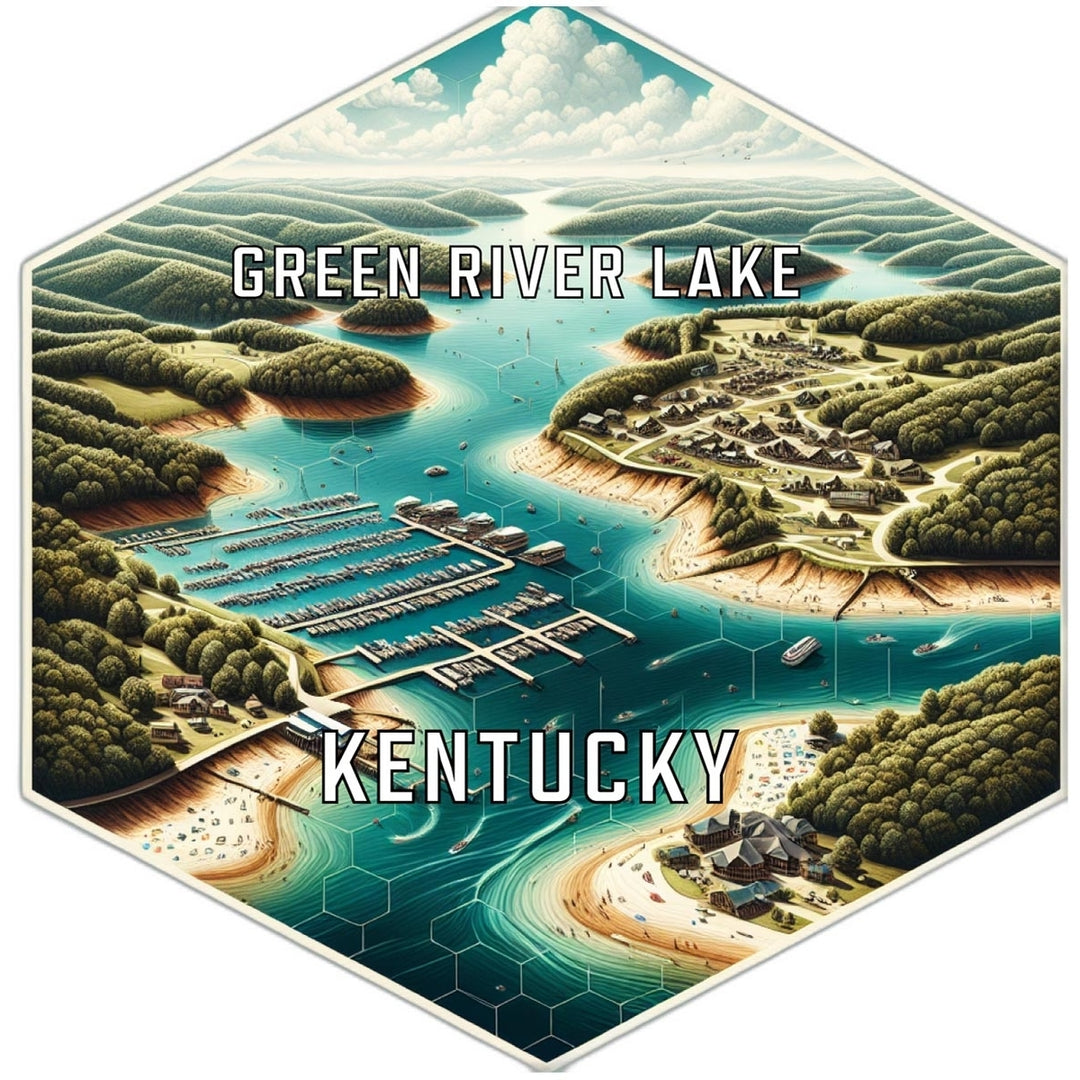 Green River Lake Kentucky Travel Destination Souvenir Vinyl Decal Sticker Image 1