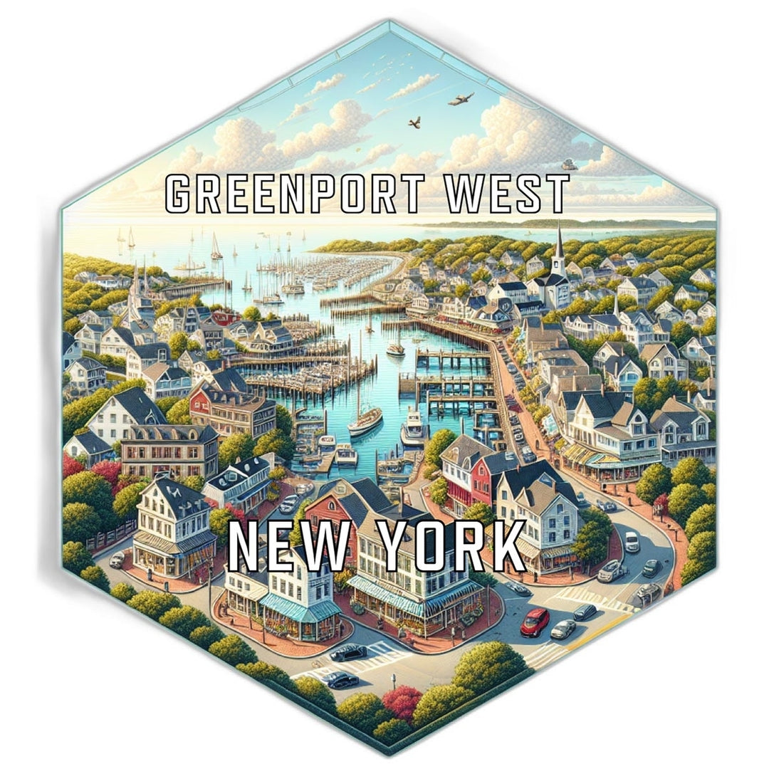 Greenport West York Travel Destination Souvenir Vinyl Decal Sticker Image 1