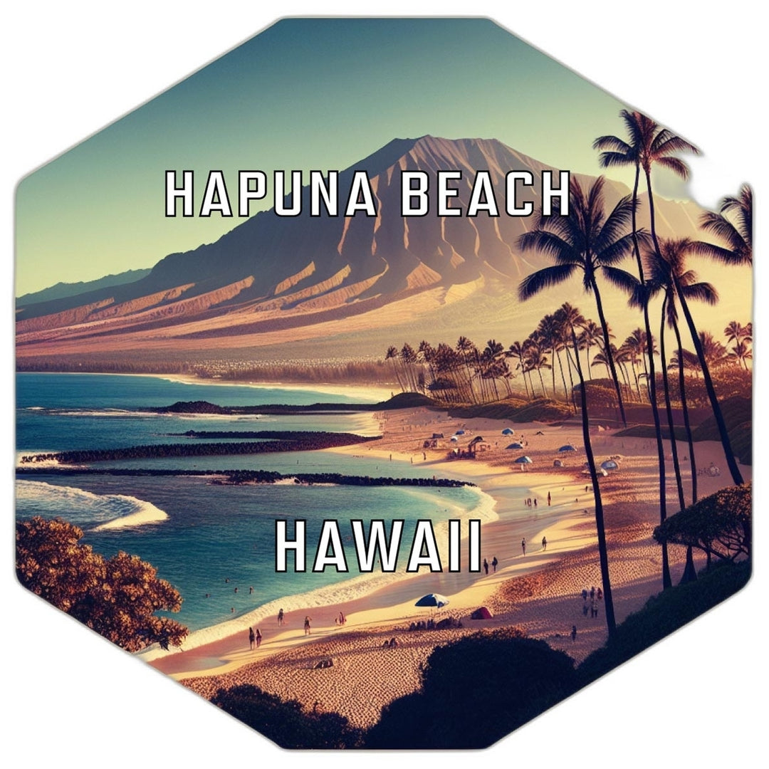 Hapuna Beach Hawaii Travel Destination Souvenir Vinyl Decal Sticker Image 1