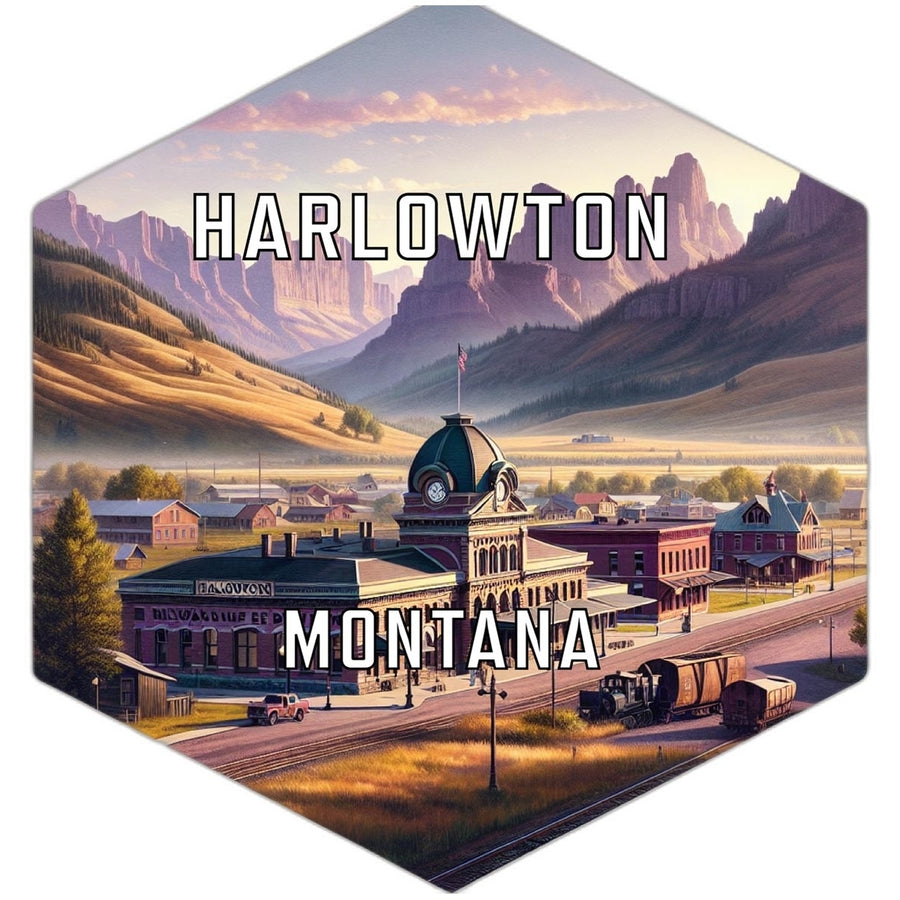 Harlowton Montana Travel Destination Souvenir Vinyl Decal Sticker Image 1