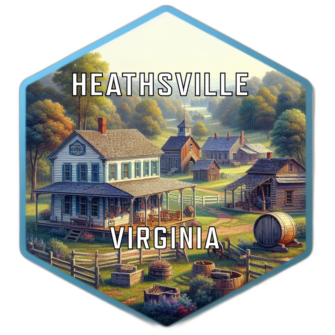 Heathsville Virginia Travel Destination Souvenir Vinyl Decal Sticker Image 1