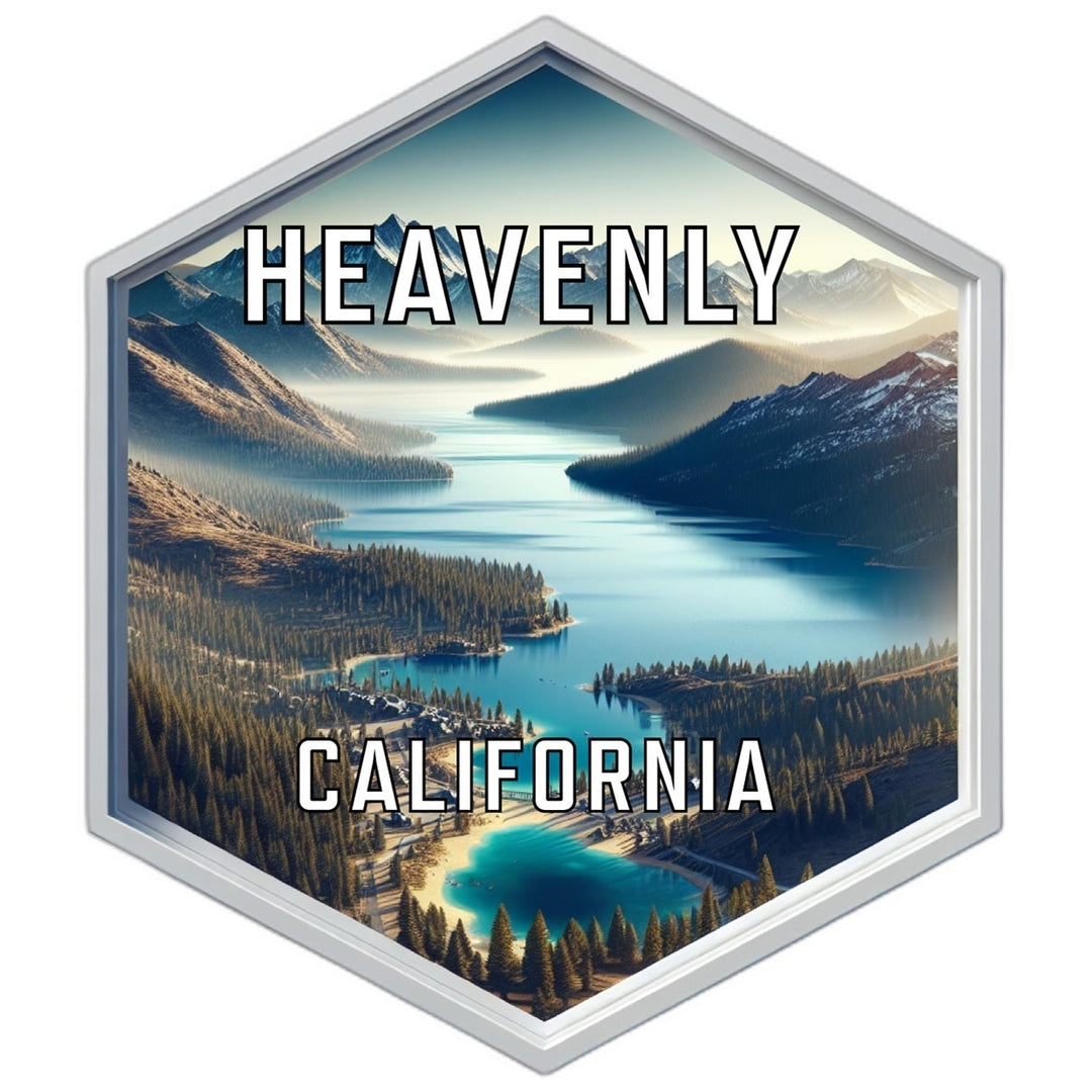 Heavenly California Travel Destination Souvenir Vinyl Decal Sticker Image 1