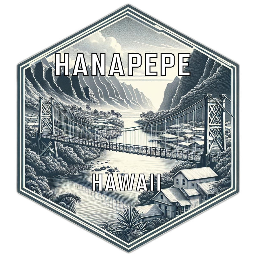 Hanapepe Hawaii Travel Destination Souvenir Vinyl Decal Sticker Image 1