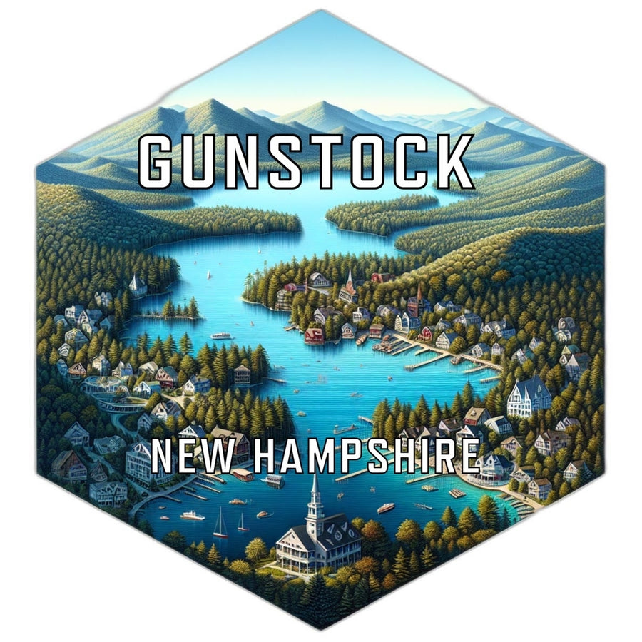 Gunstock Hampshire Travel Destination Souvenir Vinyl Decal Sticker Image 1