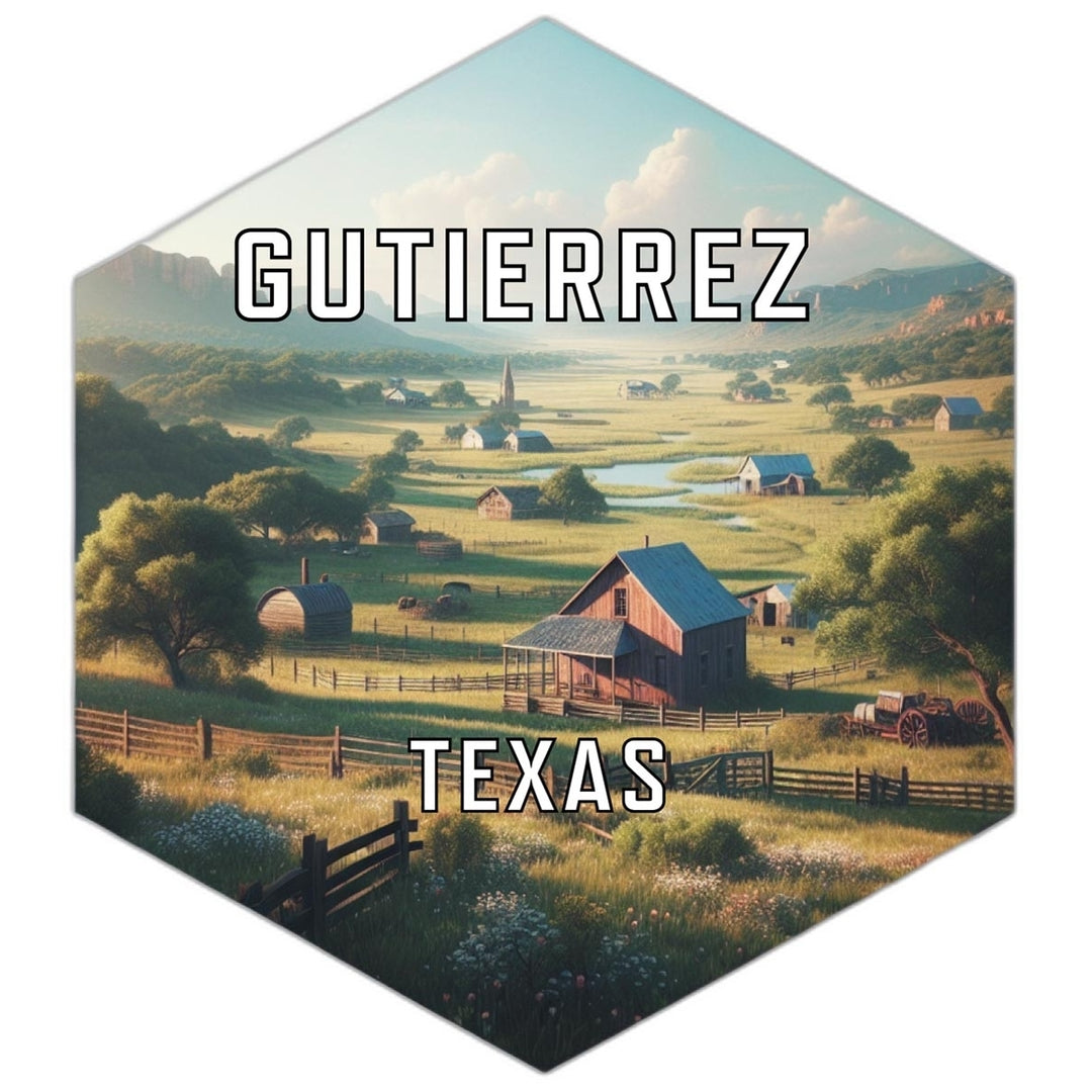 Gutierrez Texas Travel Destination Souvenir Vinyl Decal Sticker Image 1