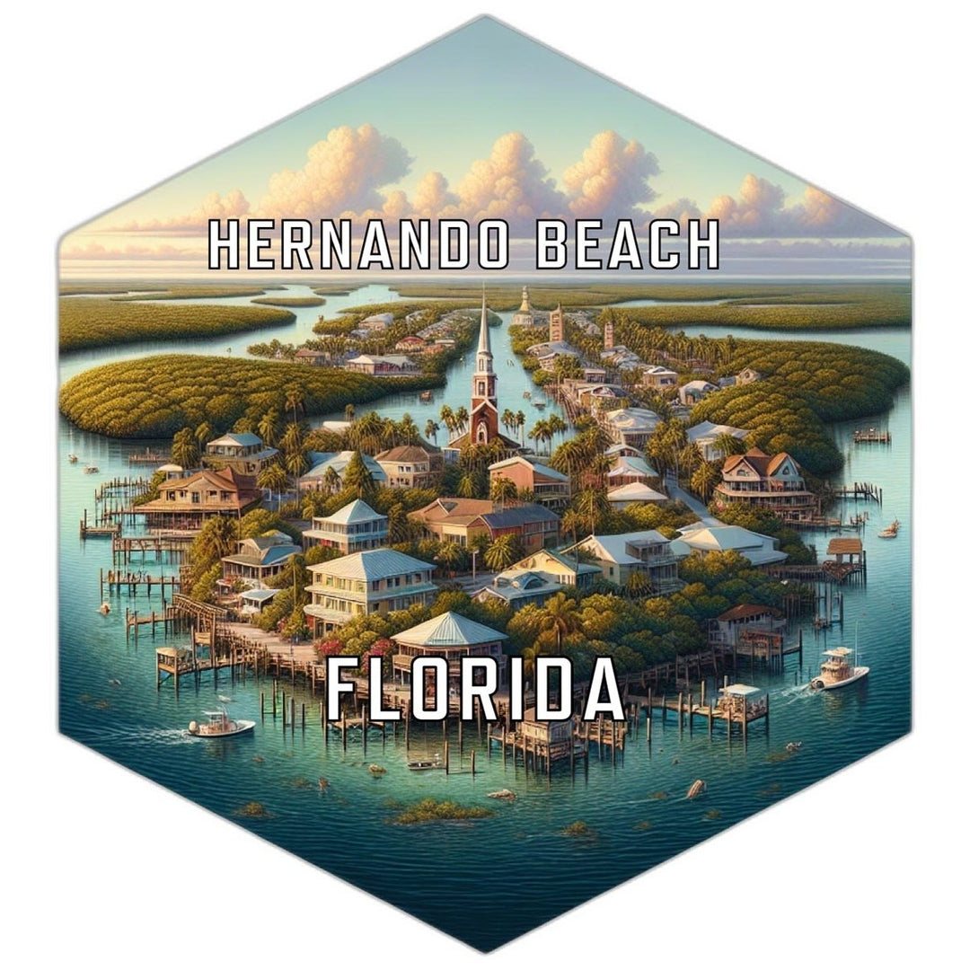 Hernando Beach Florida Travel Destination Souvenir Vinyl Decal Sticker Image 1