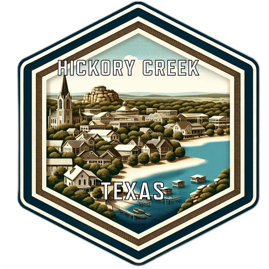 Hickory Creek Texas Travel Destination Souvenir Vinyl Decal Sticker Image 1