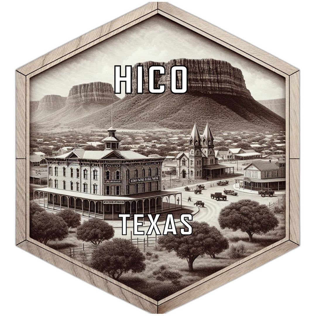 Hico Texas Travel Destination Souvenir Vinyl Decal Sticker Image 1