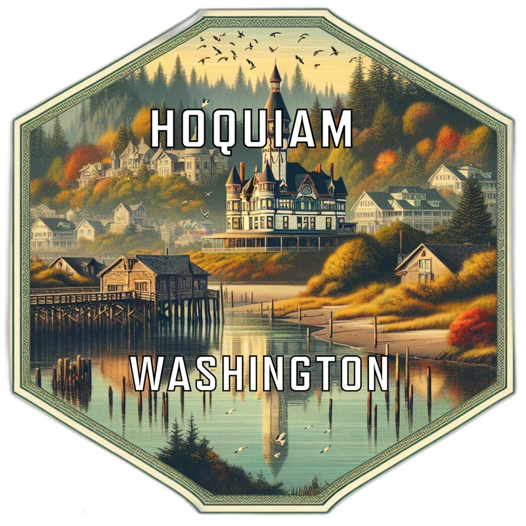 Hoquiam Washington Travel Destination Souvenir Vinyl Decal Sticker Image 1