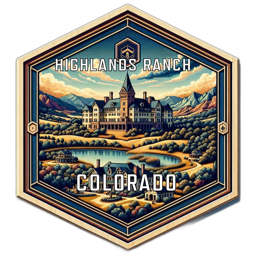 Highlands Ranch Colorado Travel Destination Souvenir Vinyl Decal Sticker Image 1