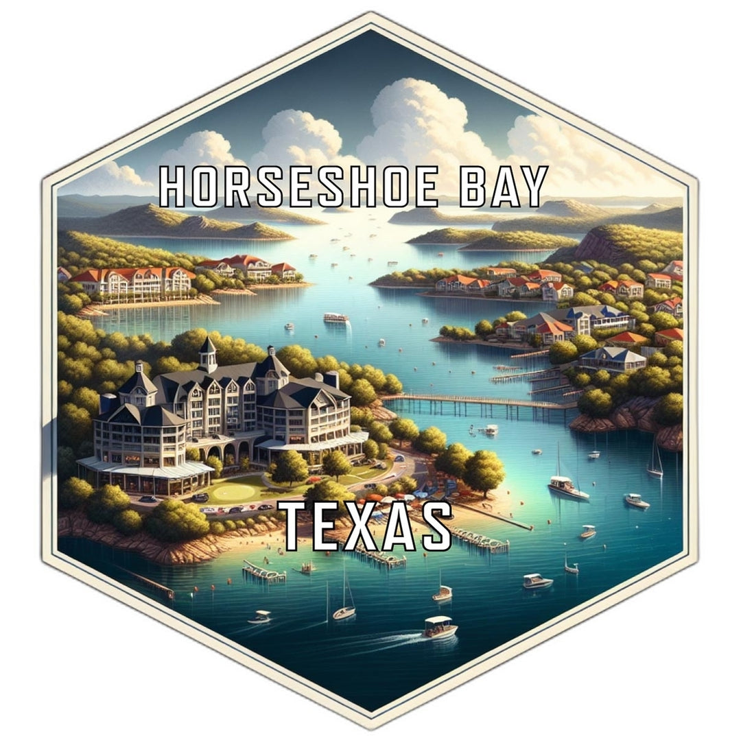 Horseshoe Bay Texas Travel Destination Souvenir Vinyl Decal Sticker Image 1