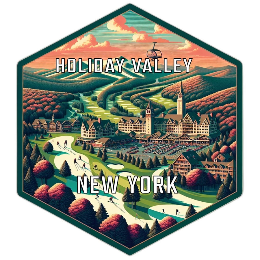 Holiday Valley York Travel Destination Souvenir Vinyl Decal Sticker Image 1