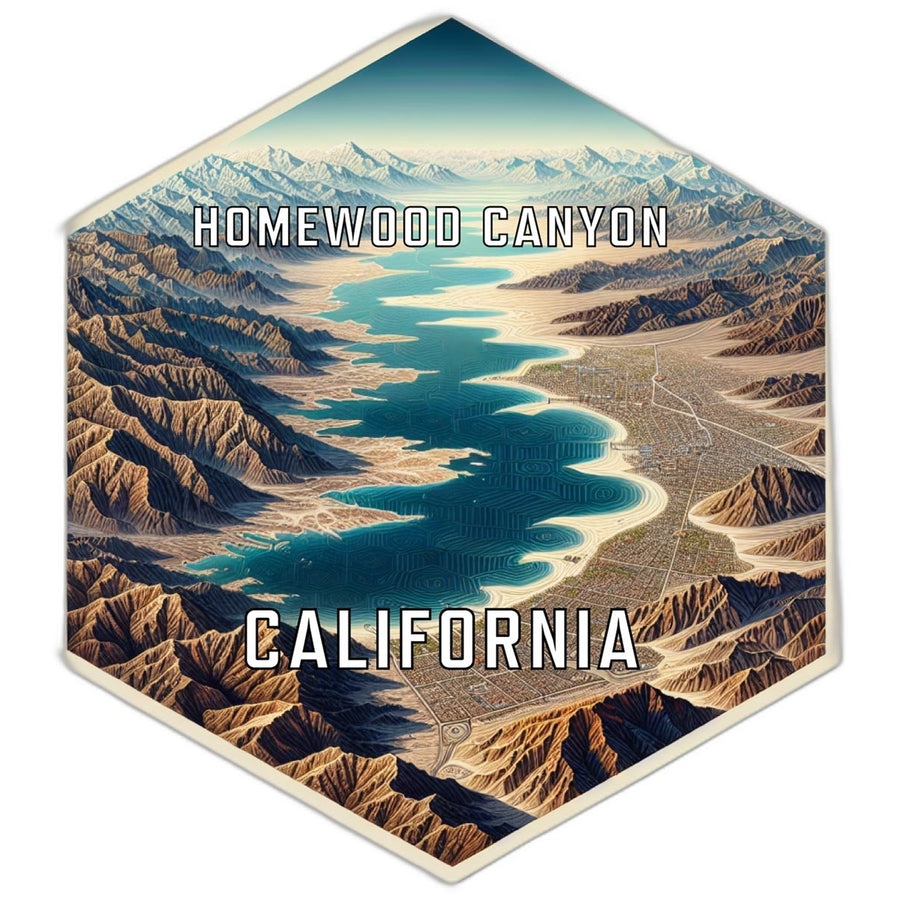 Homewood Canyon California Travel Destination Souvenir Vinyl Decal Sticker Image 1