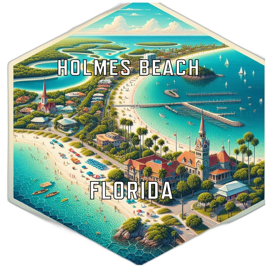 Holmes Beach Florida Travel Destination Souvenir Vinyl Decal Sticker Image 1