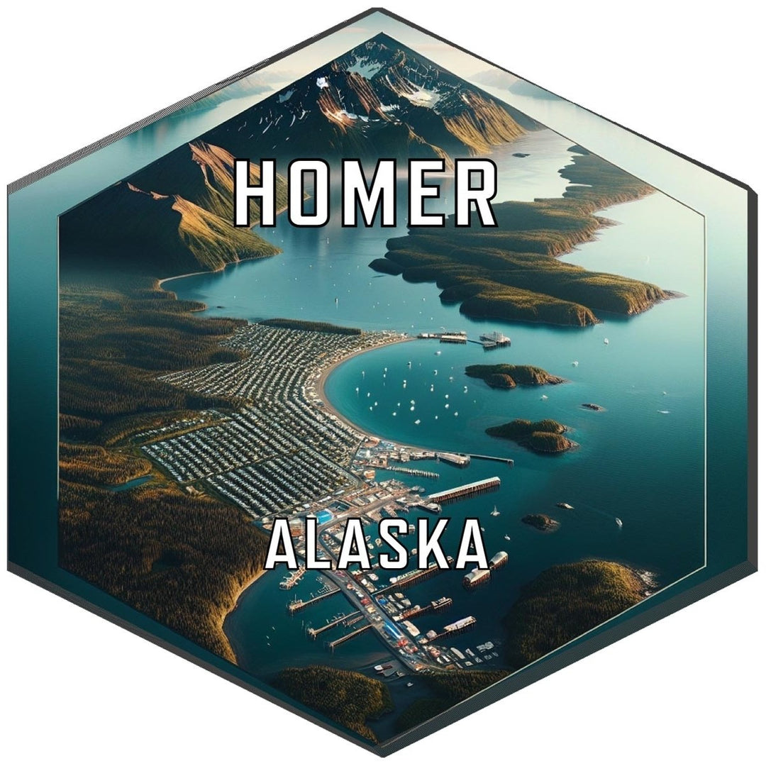 Homer Alaska Travel Destination Souvenir Vinyl Decal Sticker Image 1