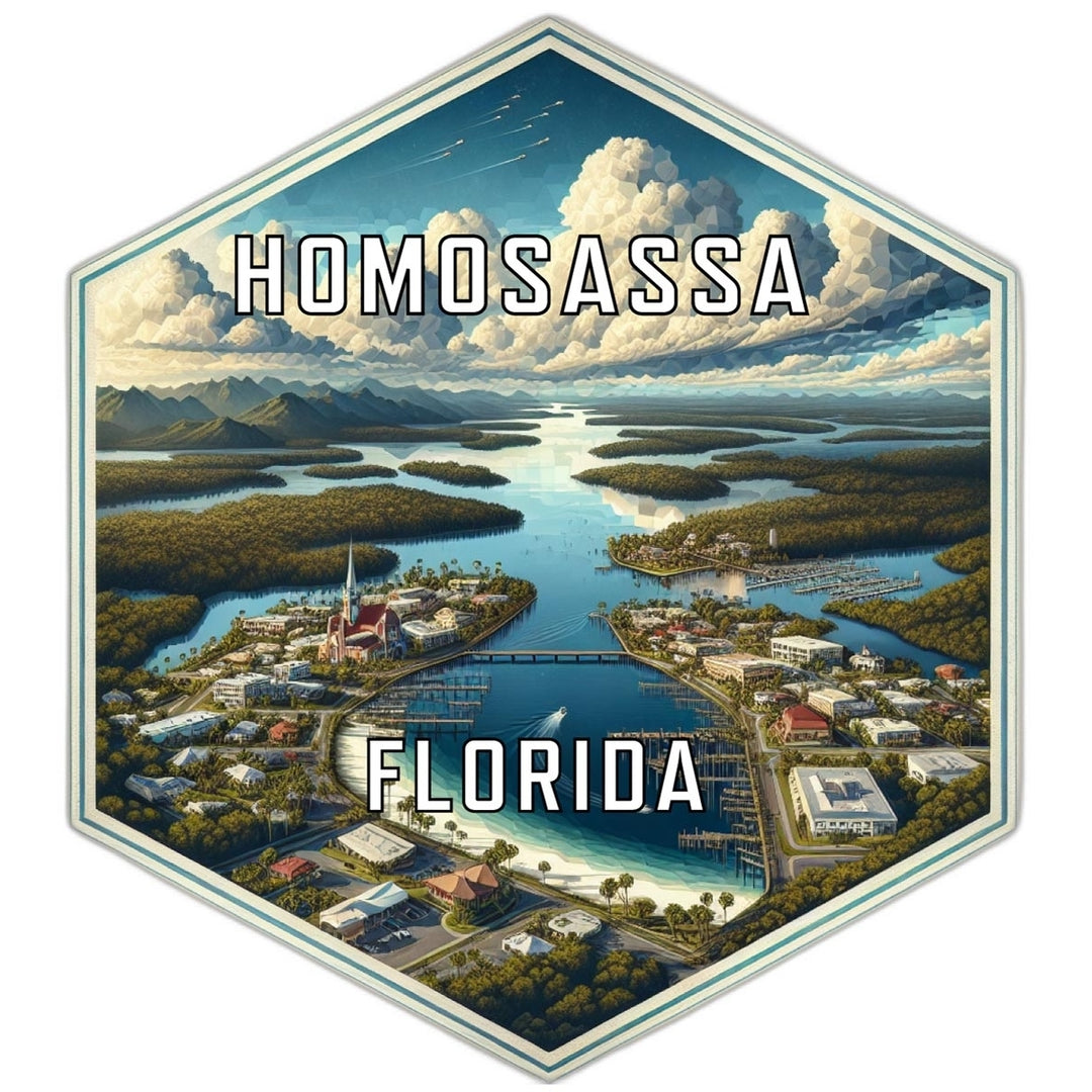 Homosassa Florida Travel Destination Souvenir Vinyl Decal Sticker Image 1