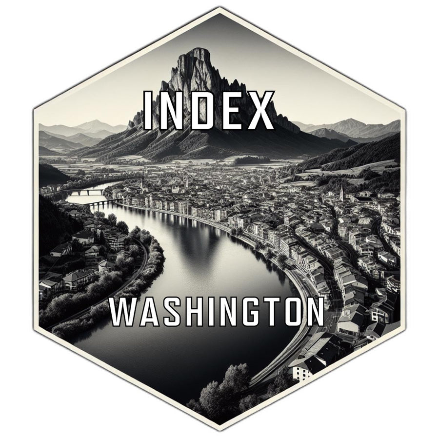 Index Washington Travel Destination Souvenir Vinyl Decal Sticker Image 1