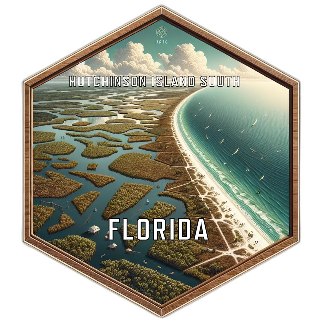 Hutchinson Island South Florida Travel Destination Souvenir Vinyl Decal Sticker Image 1