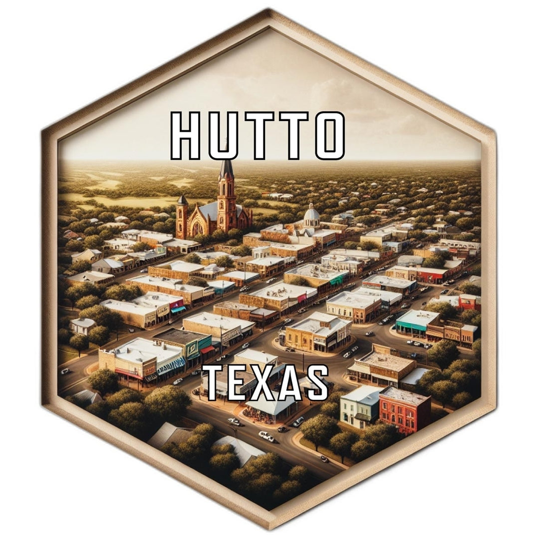 Hutto Texas Travel Destination Souvenir Vinyl Decal Sticker Image 1