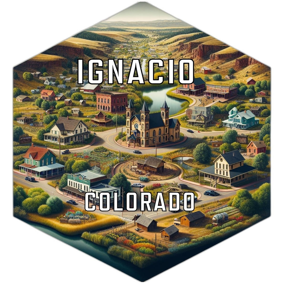 Ignacio Colorado Travel Destination Souvenir Vinyl Decal Sticker Image 1