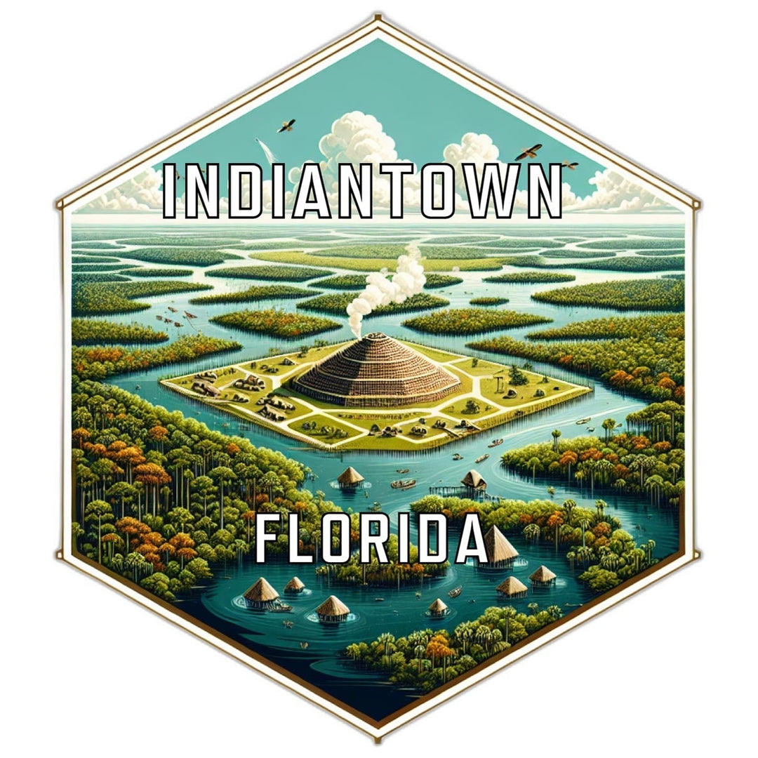 Indiantown Florida Travel Destination Souvenir Vinyl Decal Sticker Image 1