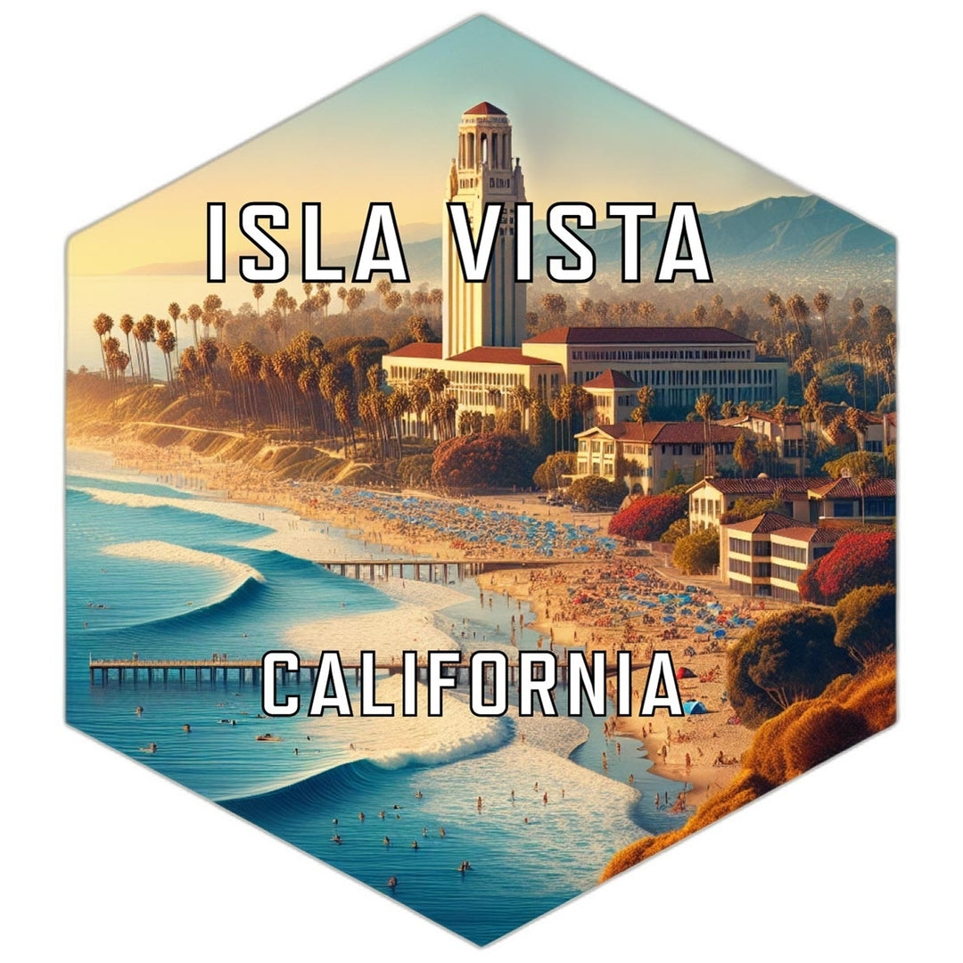 Isla Vista California Travel Destination Souvenir Vinyl Decal Sticker Image 1