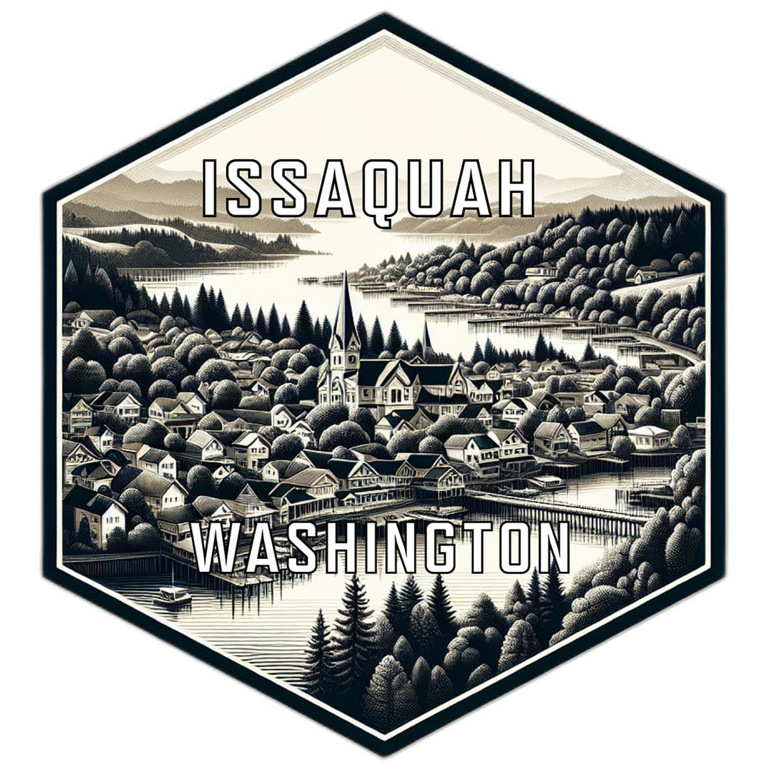 Issaquah Washington Travel Destination Souvenir Vinyl Decal Sticker Image 1