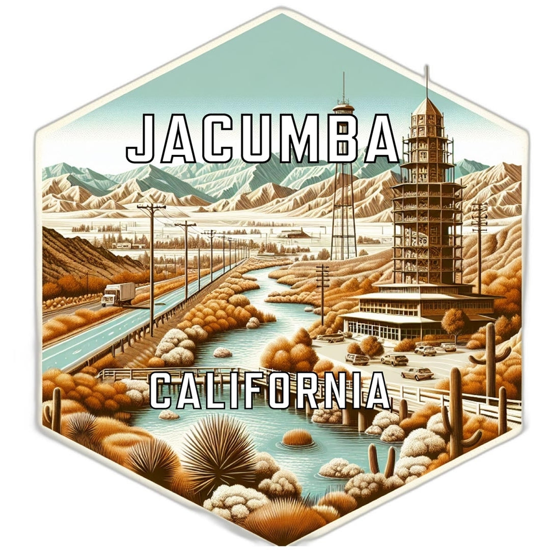 Jacumba California Travel Destination Souvenir Vinyl Decal Sticker Image 1