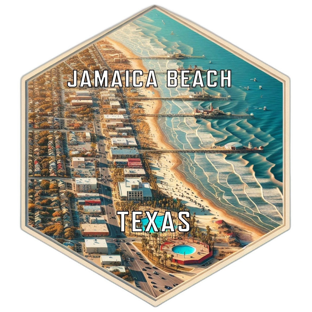 Jamaica Beach Texas Travel Destination Souvenir Vinyl Decal Sticker Image 1