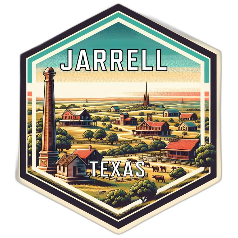 Jarrell Texas Travel Destination Souvenir Vinyl Decal Sticker Image 1