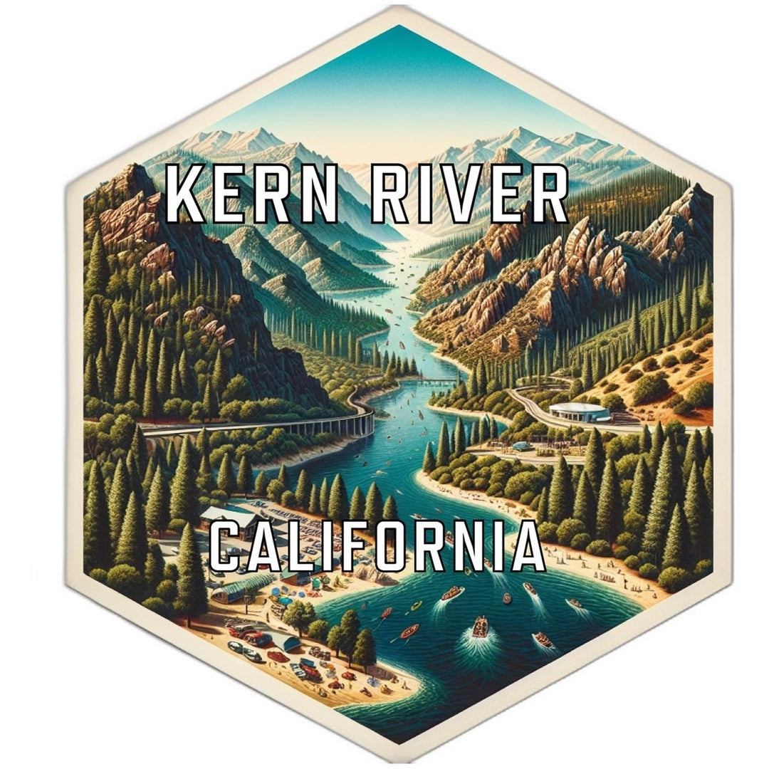 Kern River California Travel Destination Souvenir Vinyl Decal Sticker Image 1