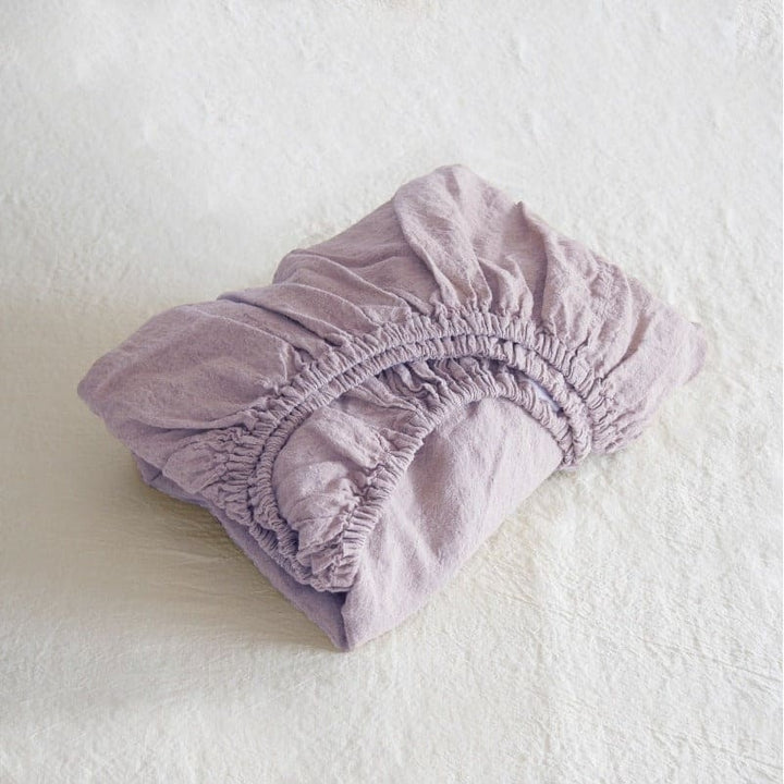 Finest European Flax Linen Fitted Sheet Image 8