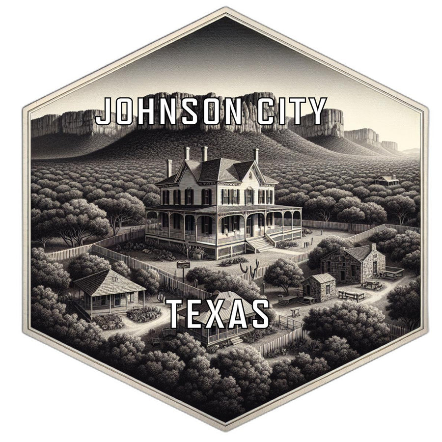 Johnson City Texas Travel Destination Souvenir Vinyl Decal Sticker Image 1