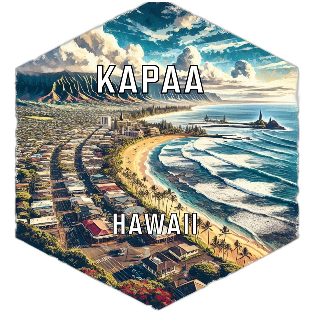 Kapaa Hawaii Travel Destination Souvenir Vinyl Decal Sticker Image 1