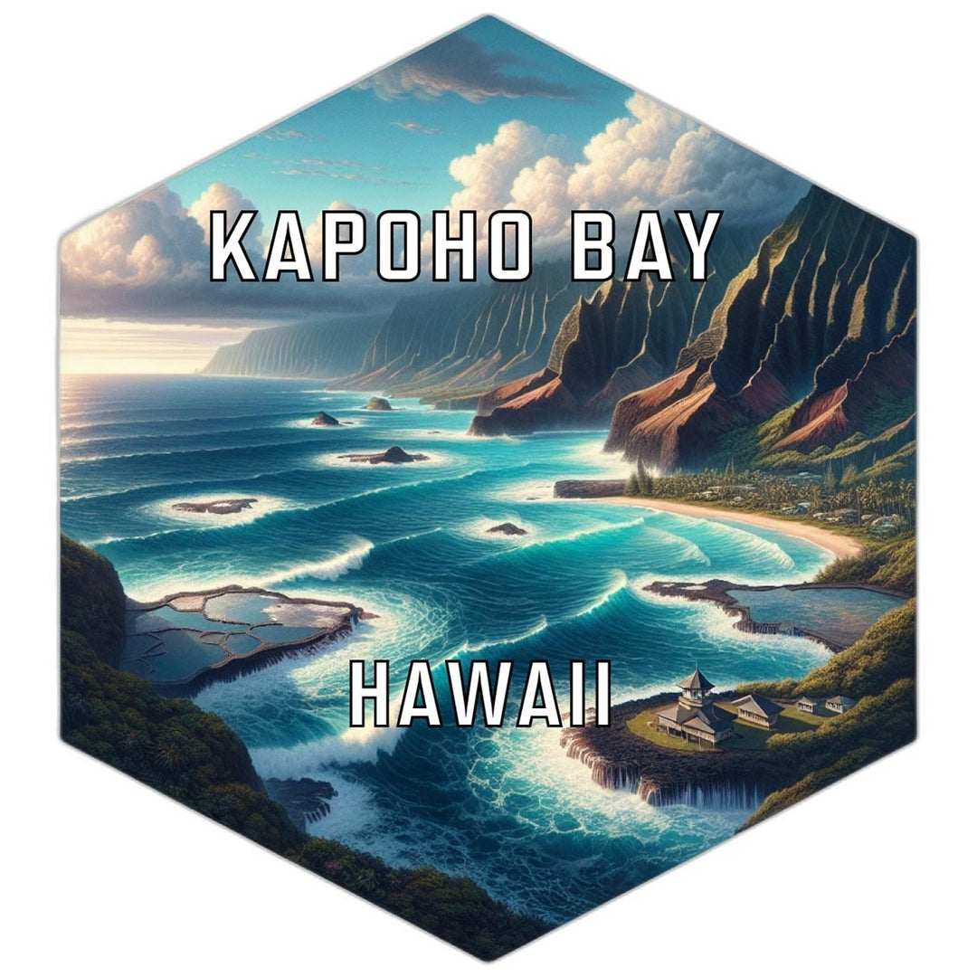 Kapoho Bay Hawaii Travel Destination Souvenir Vinyl Decal Sticker Image 1