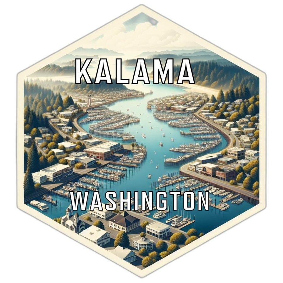 Kalama Washington Travel Destination Souvenir Vinyl Decal Sticker Image 1